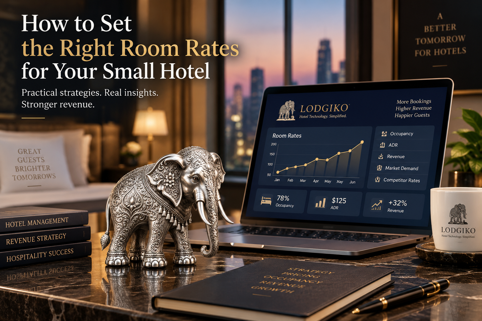 Small hotel room pricing strategy for setting competitive and profitable room rates.